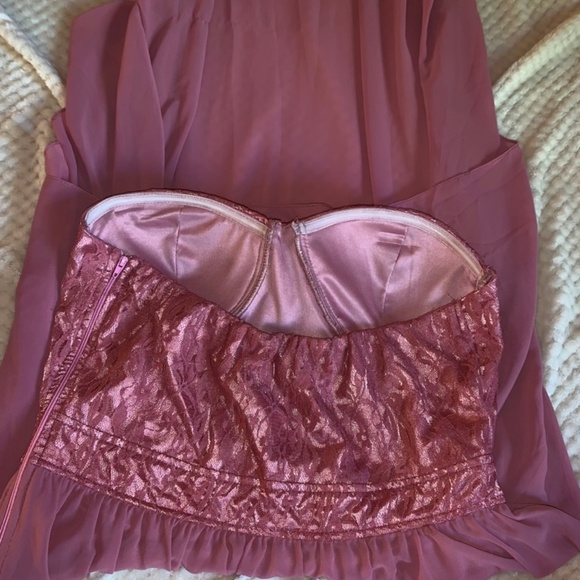 Pink High- Low Dress - Picture 2 of 4